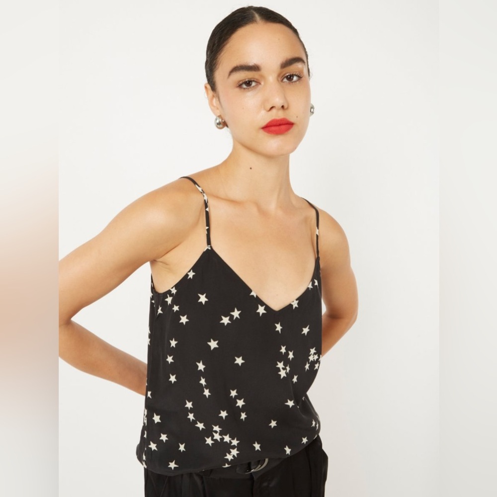 Equipment Layla Black and White Silk Cami
